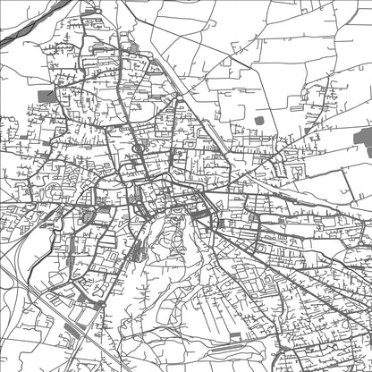 ROAD MAP OF ORANGE, FRANCE BY MAPBAKES