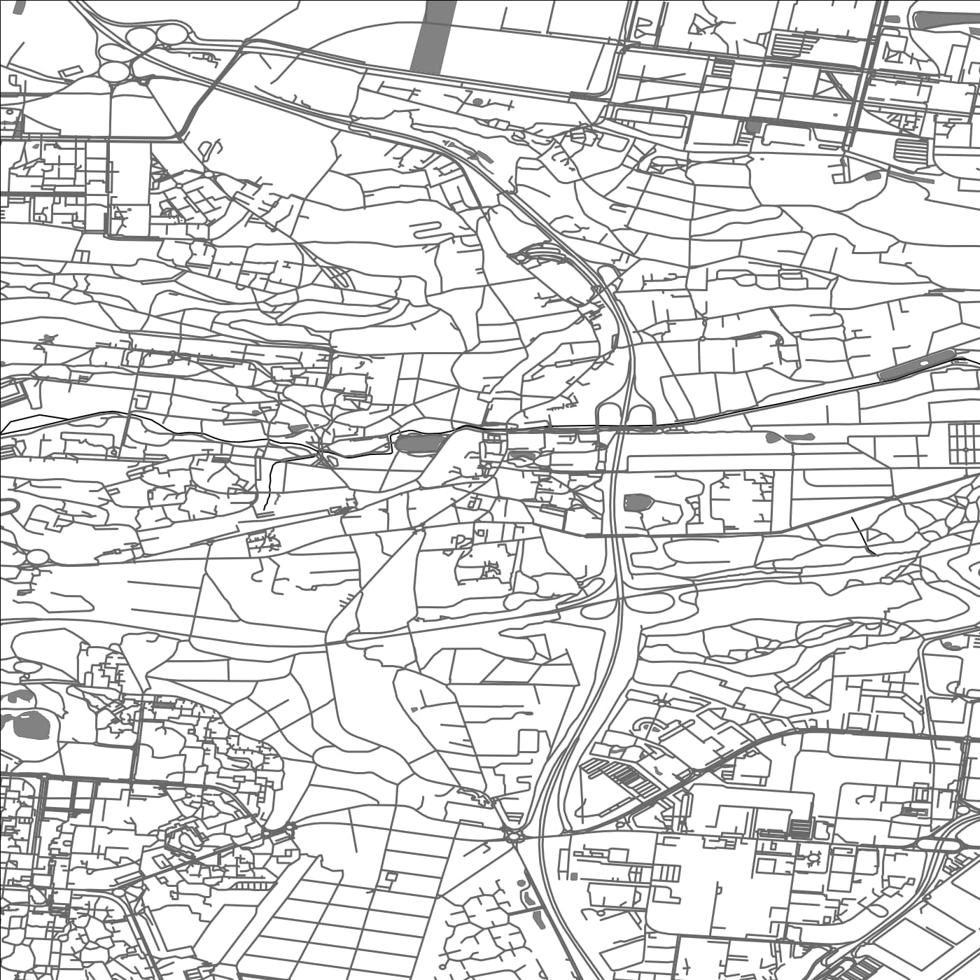 ROAD MAP OF ORSAY, FRANCE BY MAPBAKES