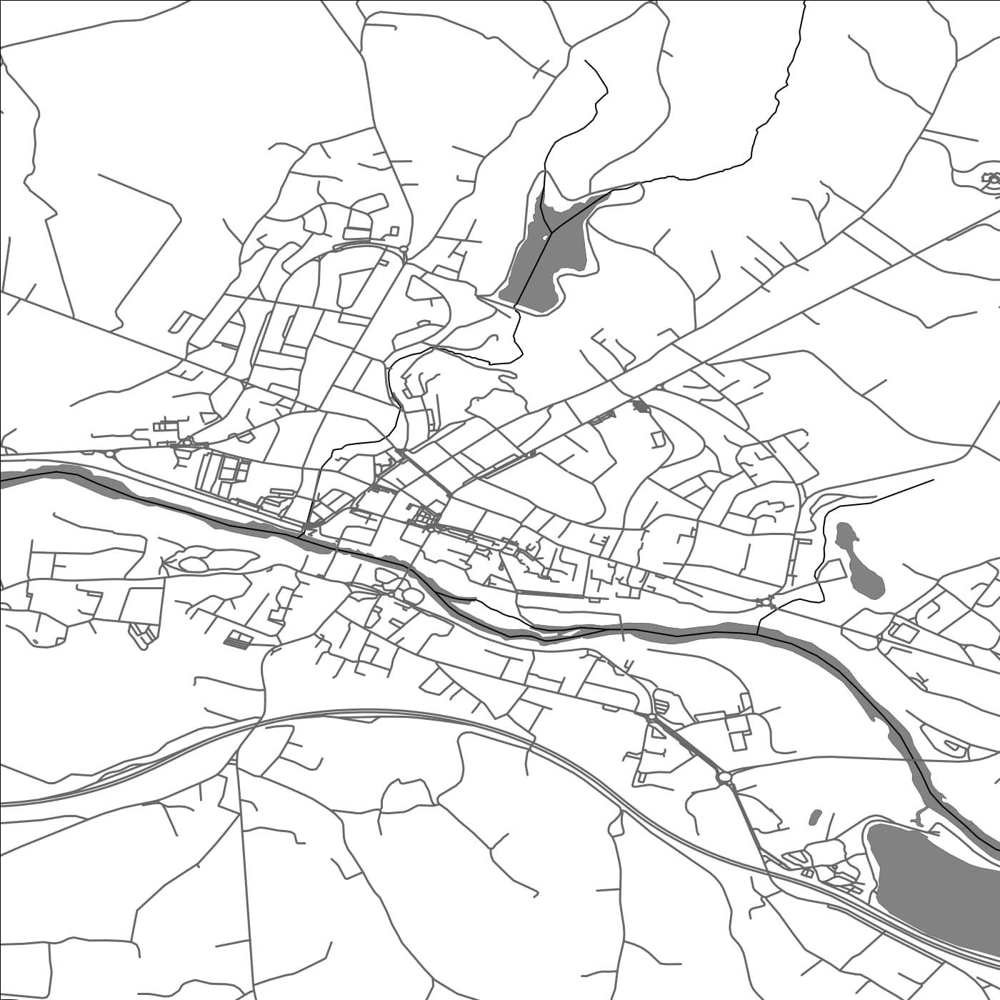 ROAD MAP OF ORTHEZ, FRANCE BY MAPBAKES