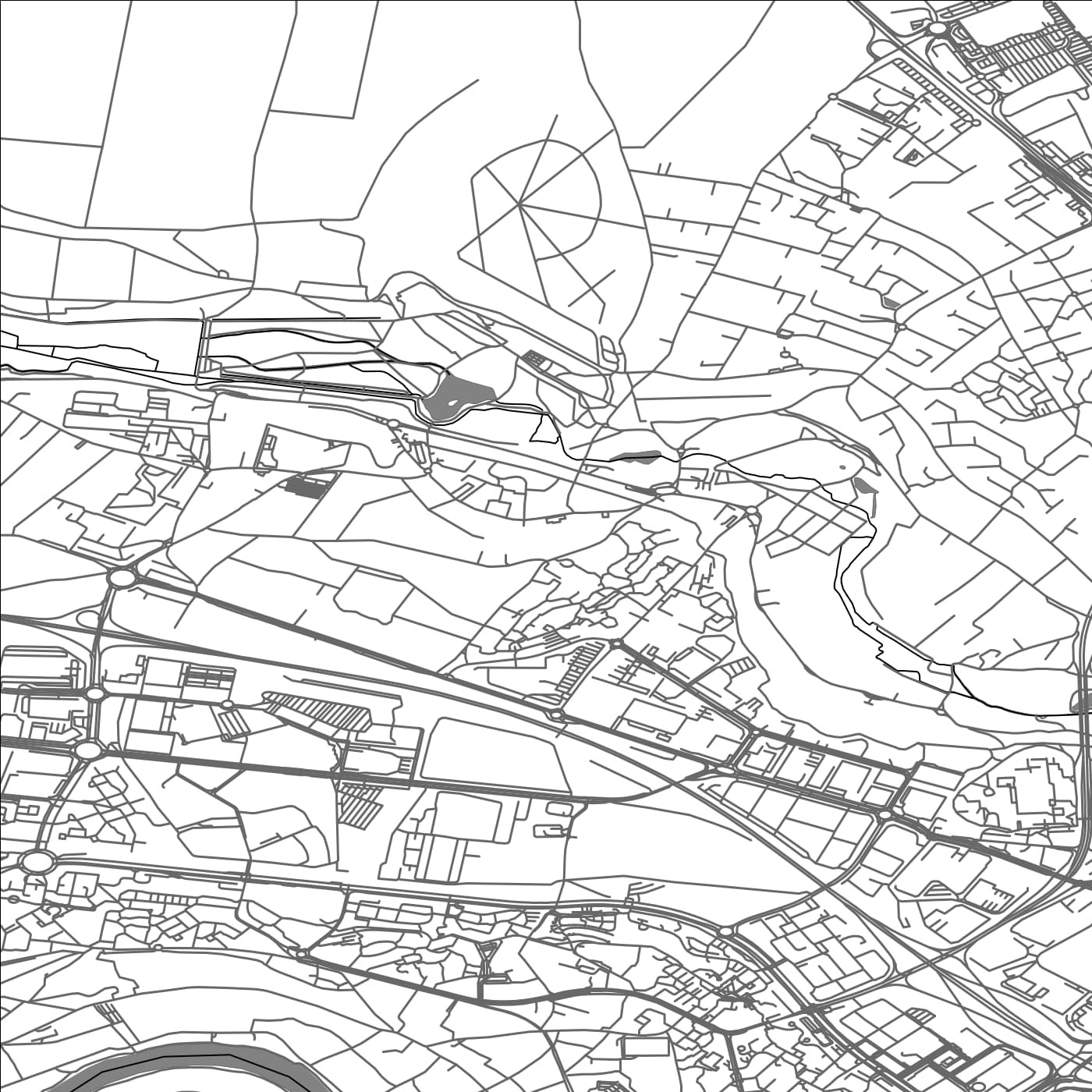 ROAD MAP OF OSNY, FRANCE BY MAPBAKES