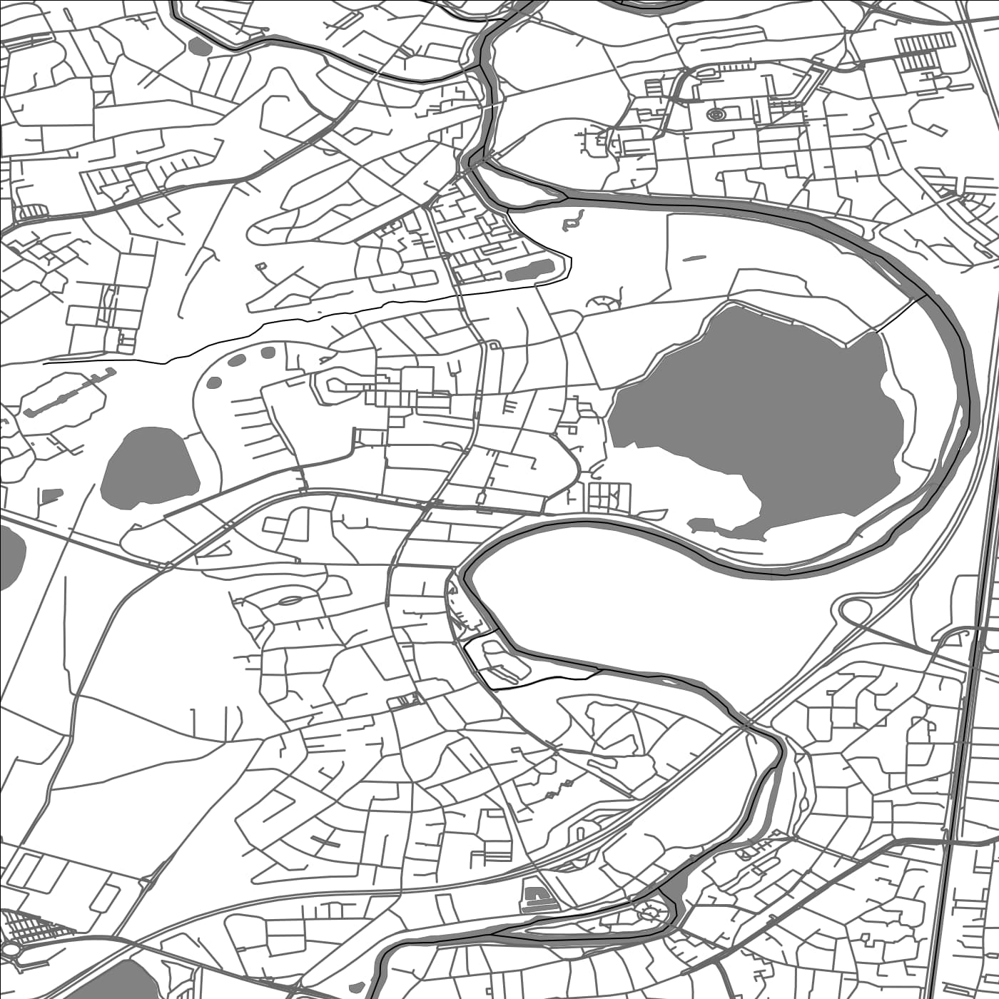 ROAD MAP OF OSTWALD, FRANCE BY MAPBAKES