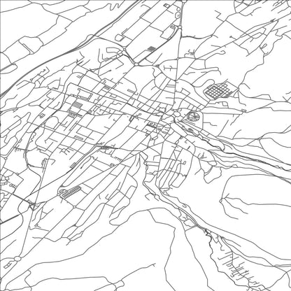 ROAD MAP OF OYONNAX, FRANCE BY MAPBAKES