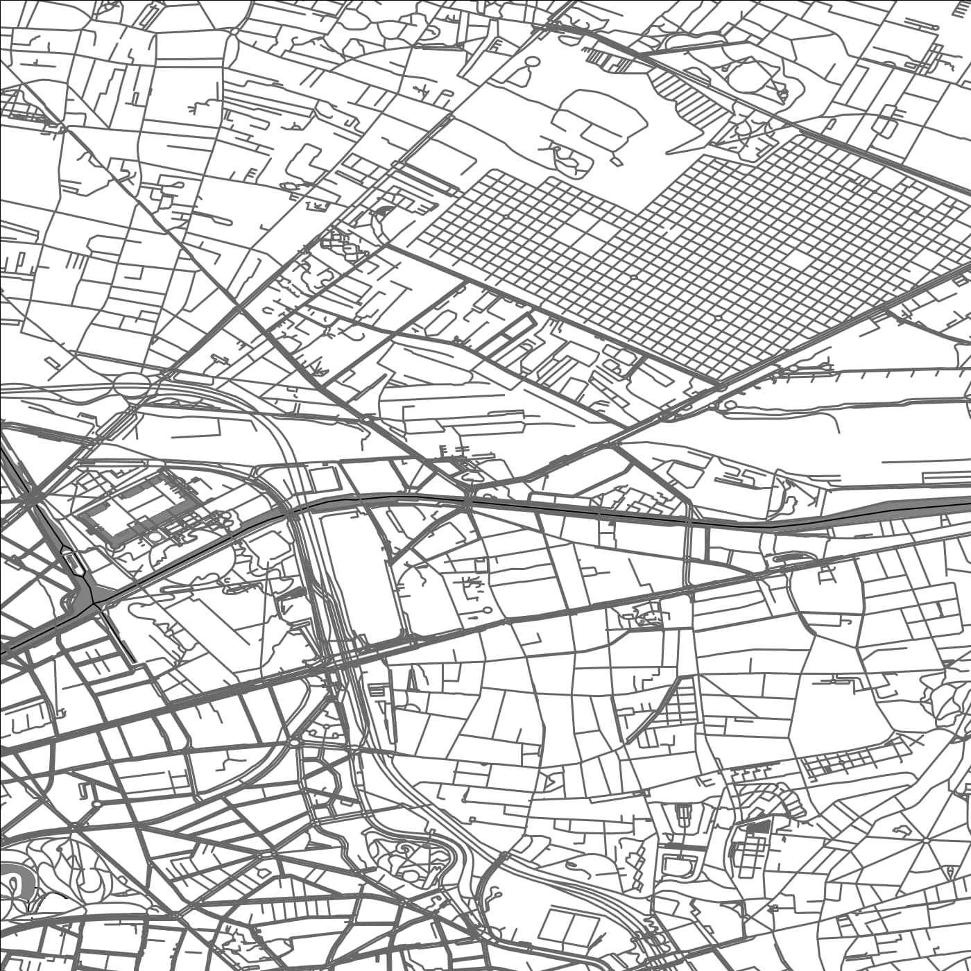 ROAD MAP OF PANTIN, FRANCE BY MAPBAKES