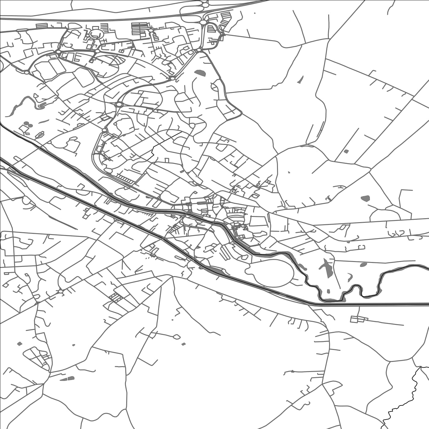 ROAD MAP OF PARAY-LE-MONIAL, FRANCE BY MAPBAKES