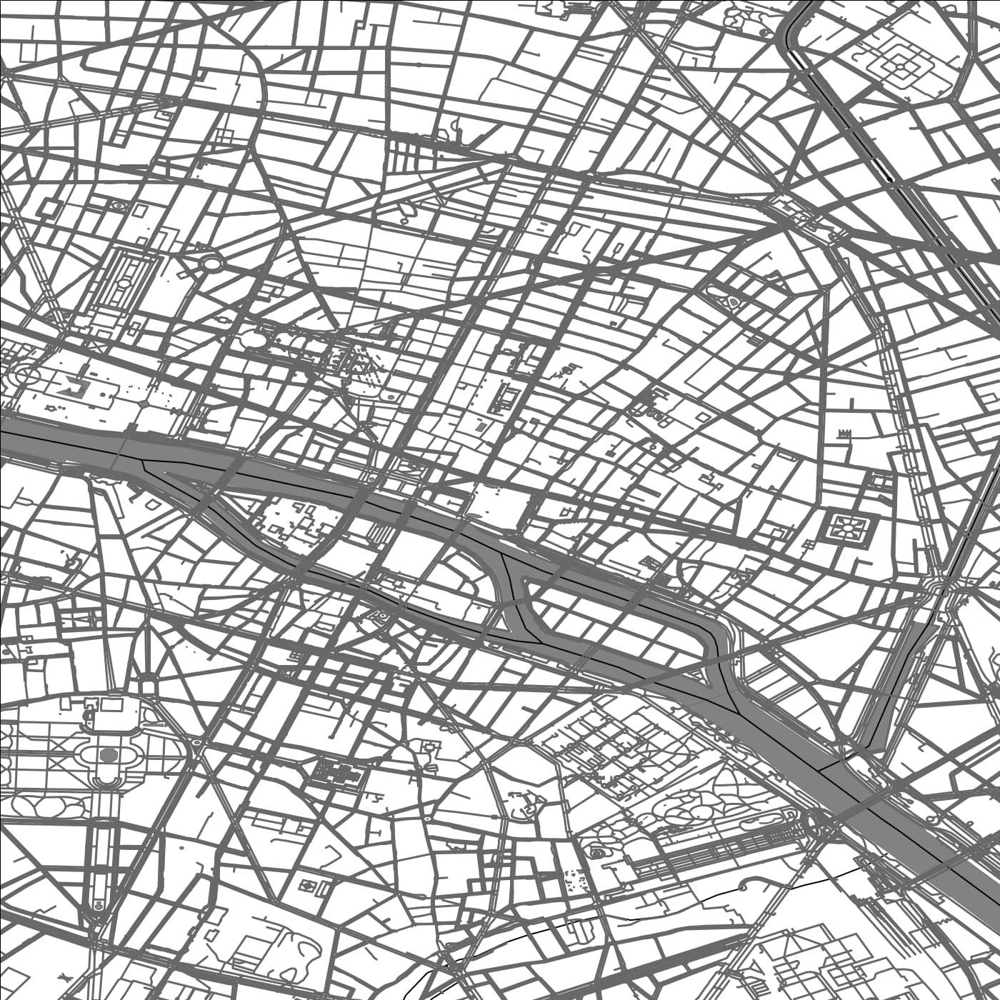 ROAD MAP OF PARIS, FRANCE BY MAPBAKES