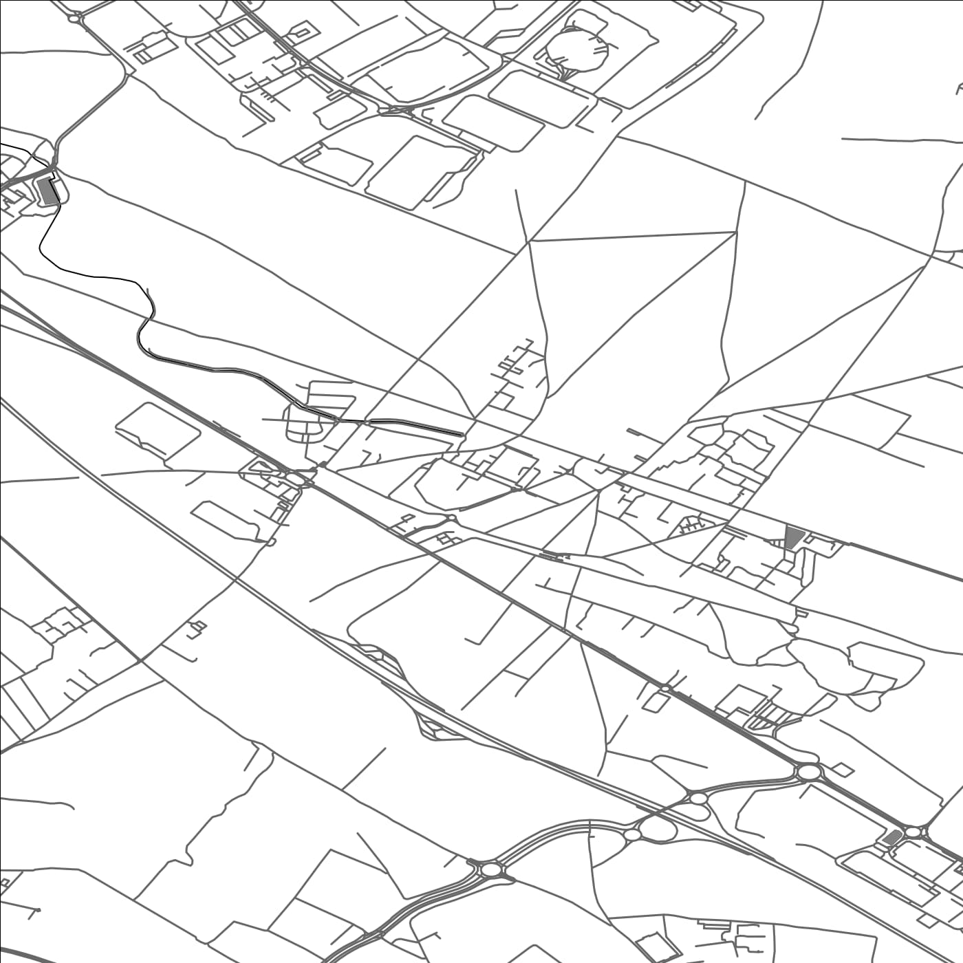 ROAD MAP OF PIERRELAYE, FRANCE BY MAPBAKES