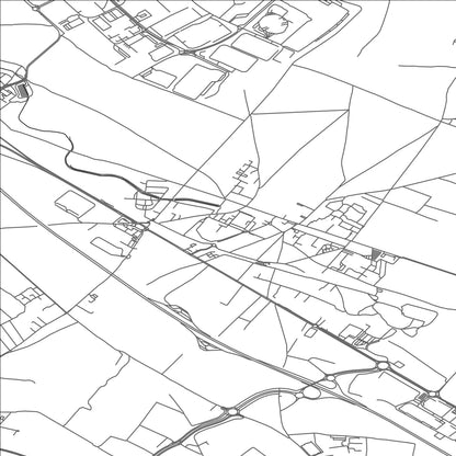 ROAD MAP OF PIERRELAYE, FRANCE BY MAPBAKES