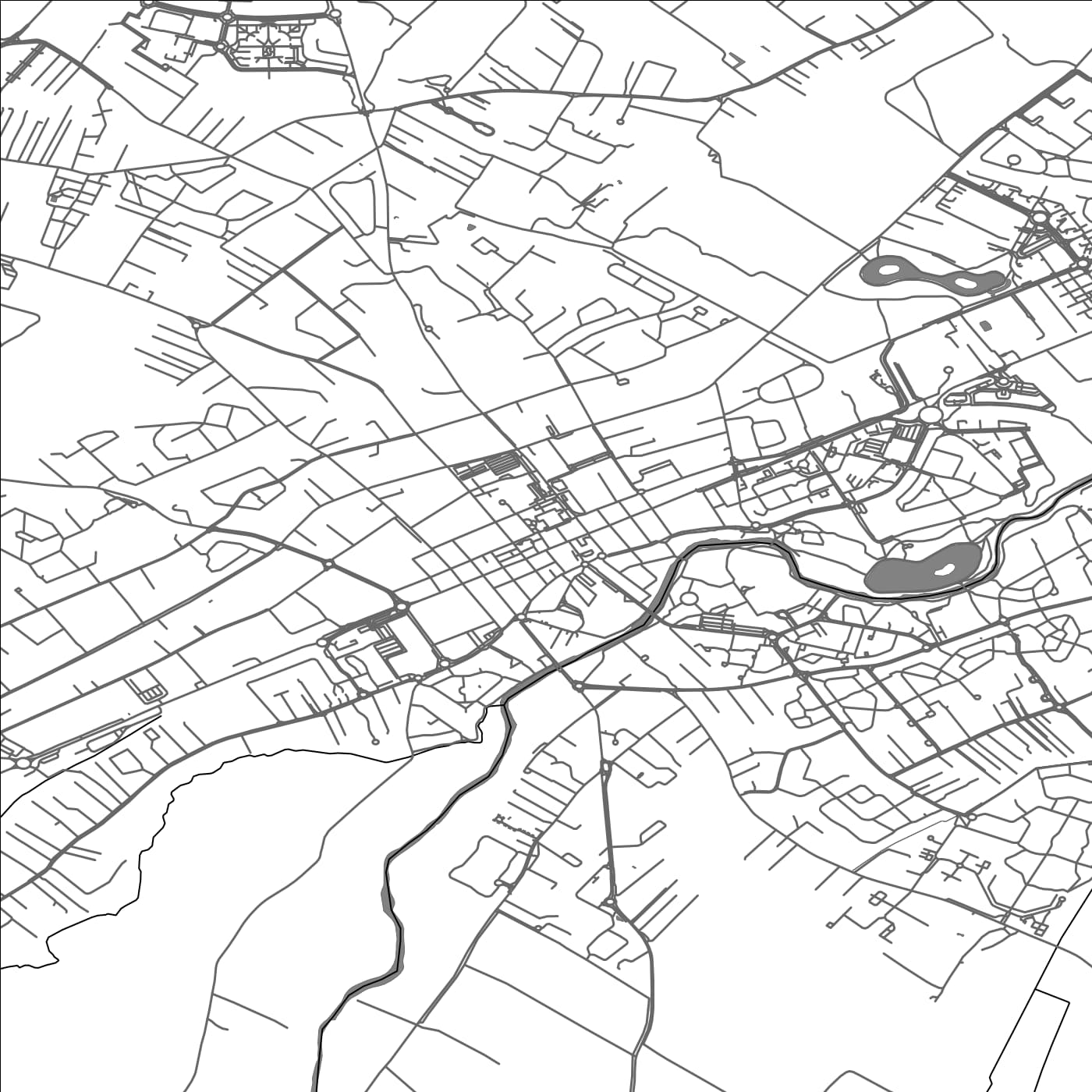 ROAD MAP OF PLAISANCE-DU-TOUCH, FRANCE BY MAPBAKES