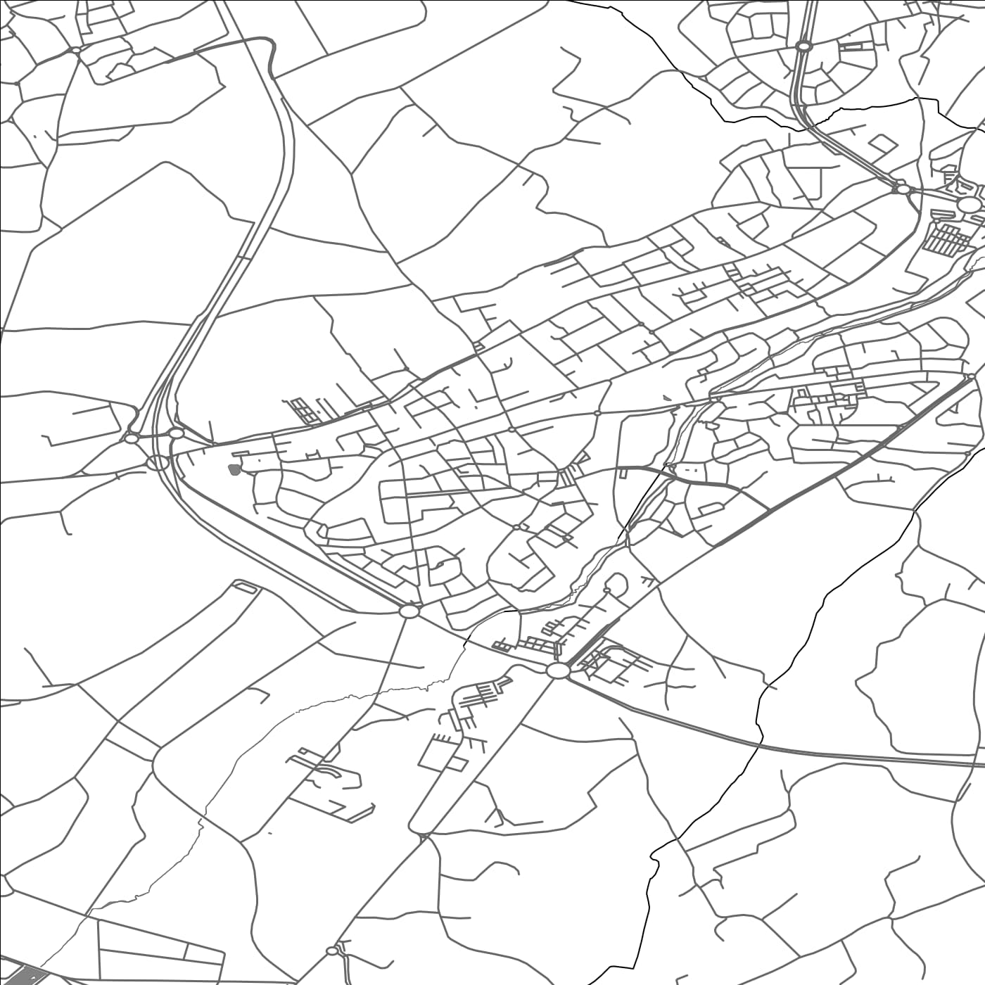 ROAD MAP OF PLOUFRAGAN, FRANCE BY MAPBAKES