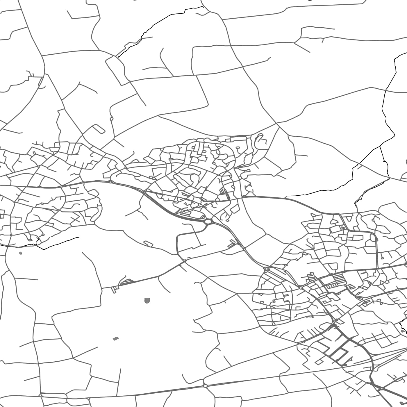 ROAD MAP OF PLOUZANE, FRANCE BY MAPBAKES