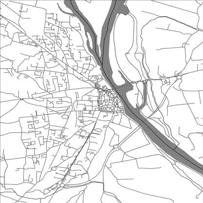 ROAD MAP OF PONT-SAINT-ESPRIT, FRANCE BY MAPBAKES