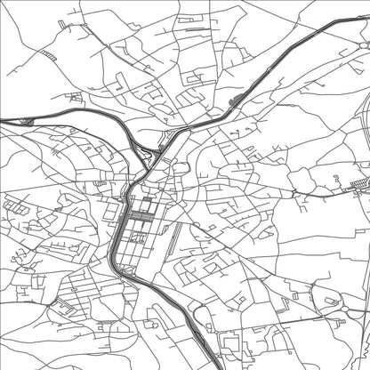 ROAD MAP OF PONTIVY, FRANCE BY MAPBAKES