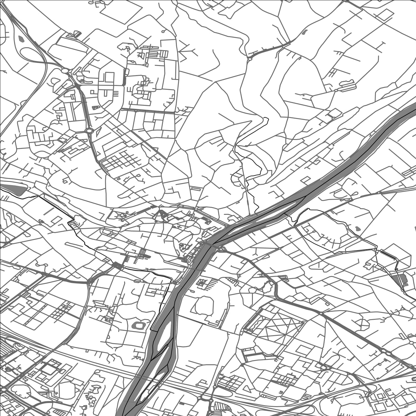 ROAD MAP OF PONTOISE, FRANCE BY MAPBAKES