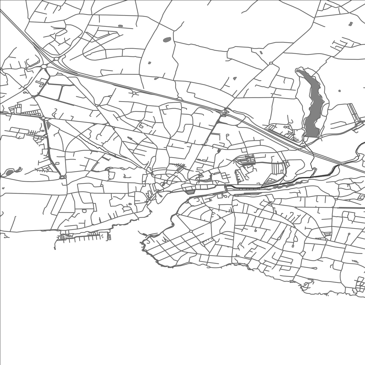 ROAD MAP OF PORNIC, FRANCE BY MAPBAKES