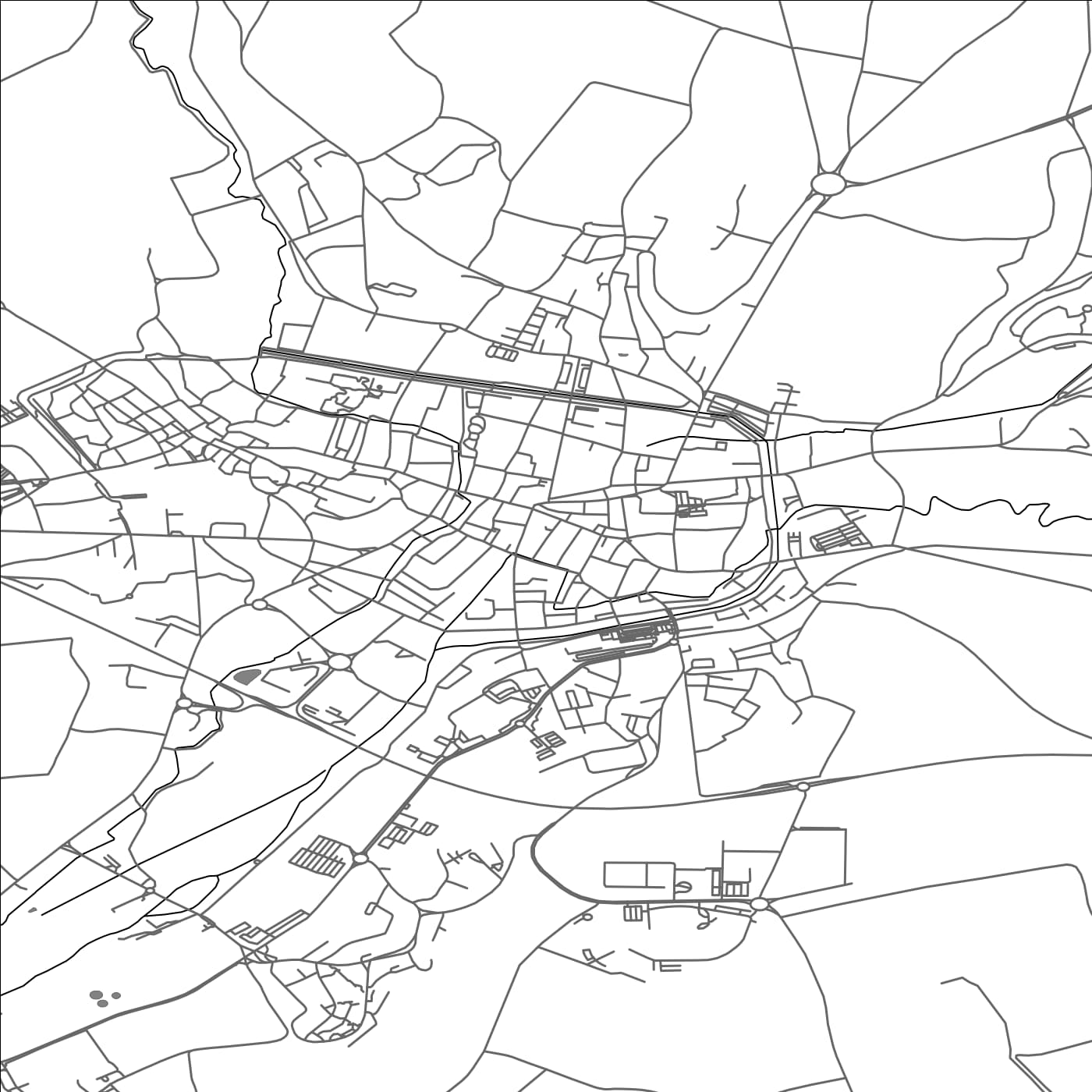 ROAD MAP OF PROVINS, FRANCE BY MAPBAKES