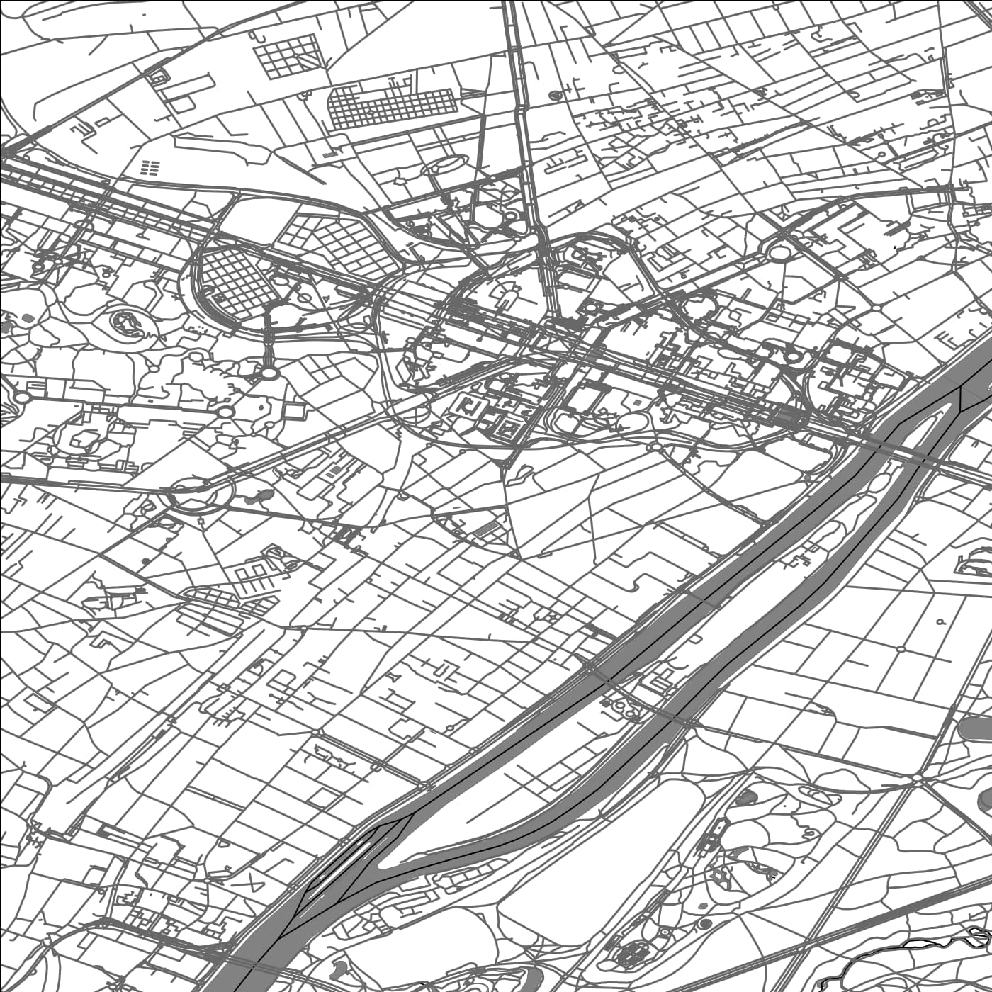 ROAD MAP OF PUTEAUX, FRANCE BY MAPBAKES