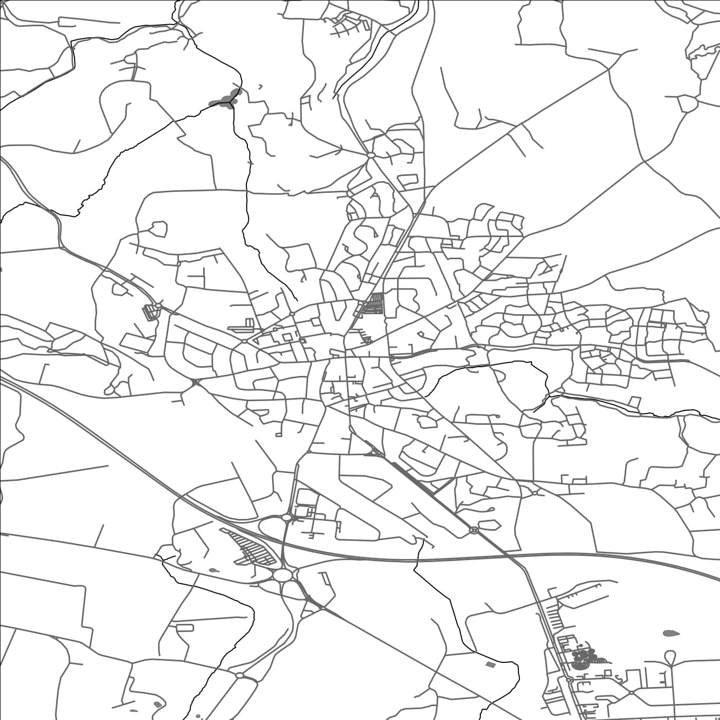 ROAD MAP OF QUEVEN, FRANCE BY MAPBAKES