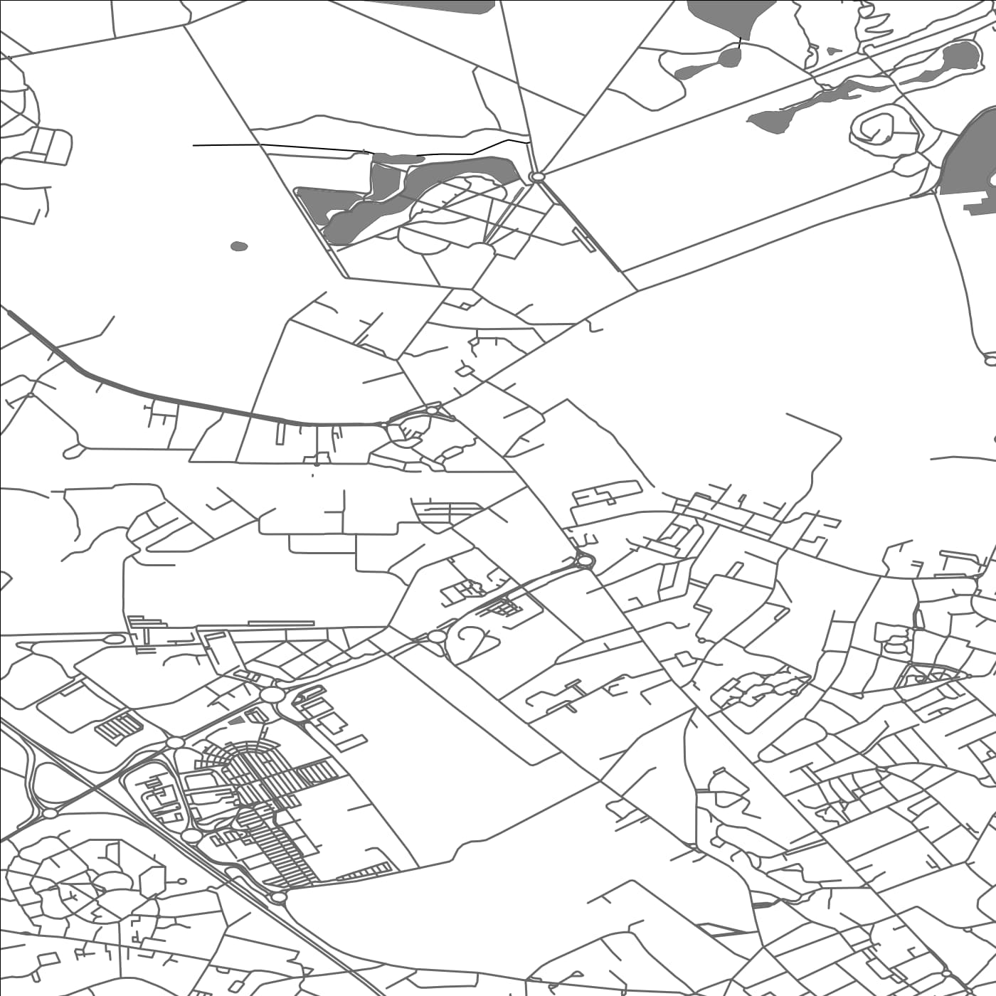 ROAD MAP OF RAISMES, FRANCE BY MAPBAKES