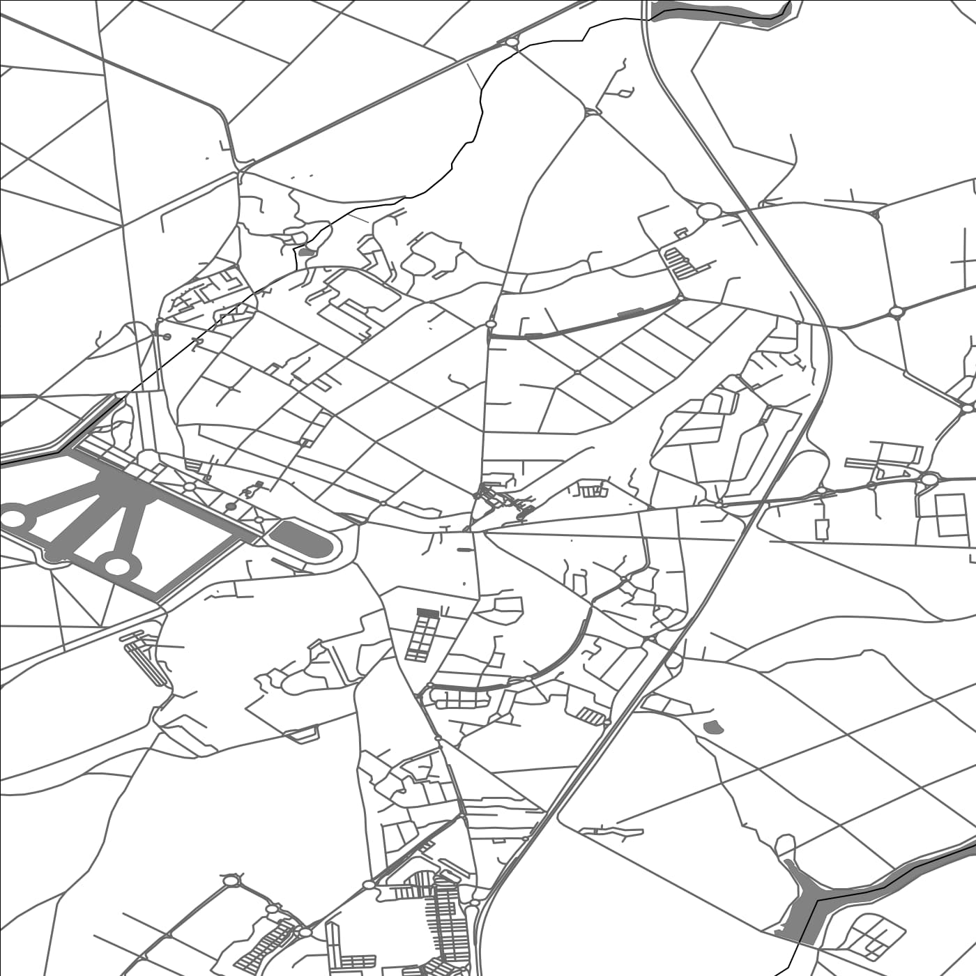 ROAD MAP OF RAMBOUILLET, FRANCE BY MAPBAKES