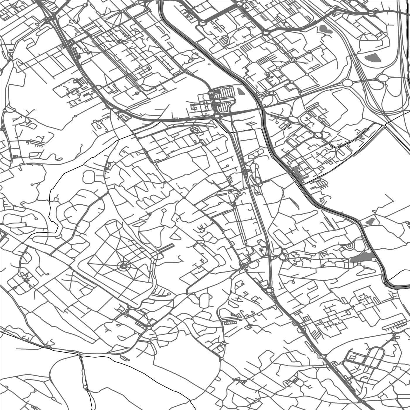 ROAD MAP OF RAMONVILLE-SAINT-AGNE, FRANCE BY MAPBAKES