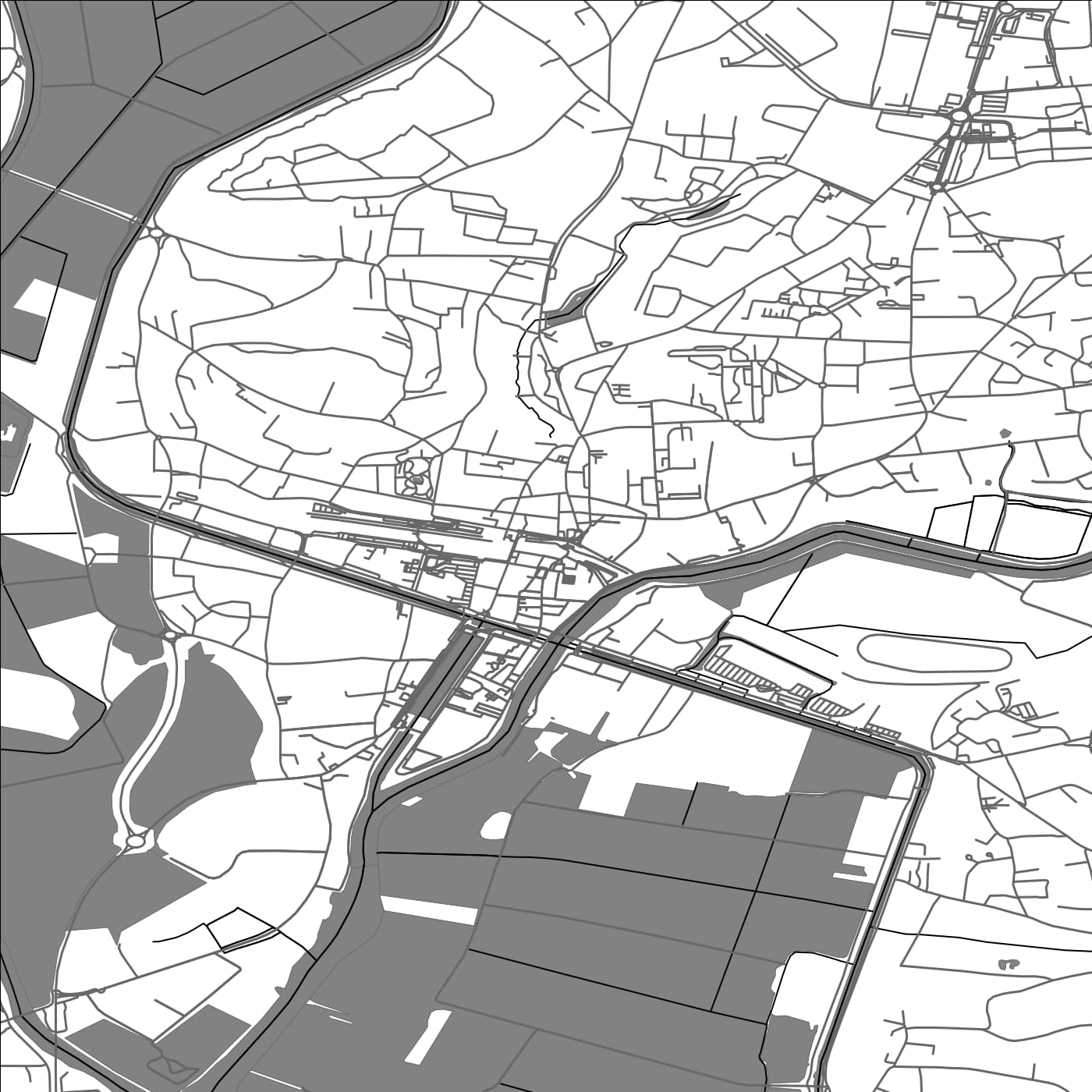 ROAD MAP OF REDON, FRANCE BY MAPBAKES