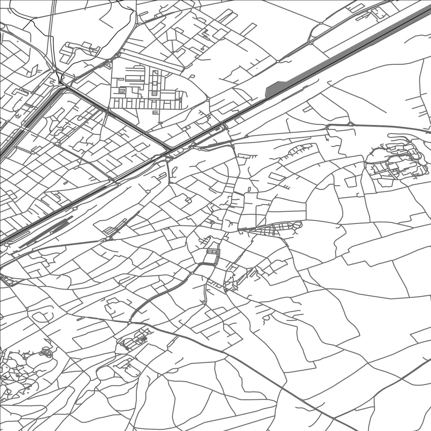 ROAD MAP OF RIEDISHEIM, FRANCE BY MAPBAKES