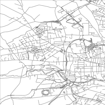 ROAD MAP OF RIORGES, FRANCE BY MAPBAKES