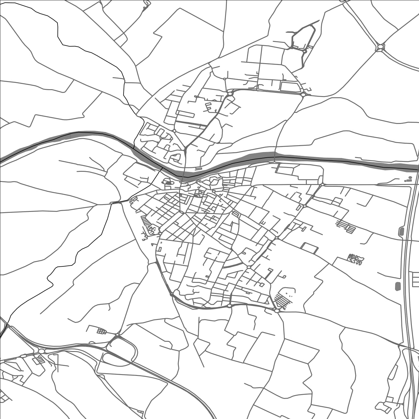 ROAD MAP OF RIVESALTES, FRANCE BY MAPBAKES