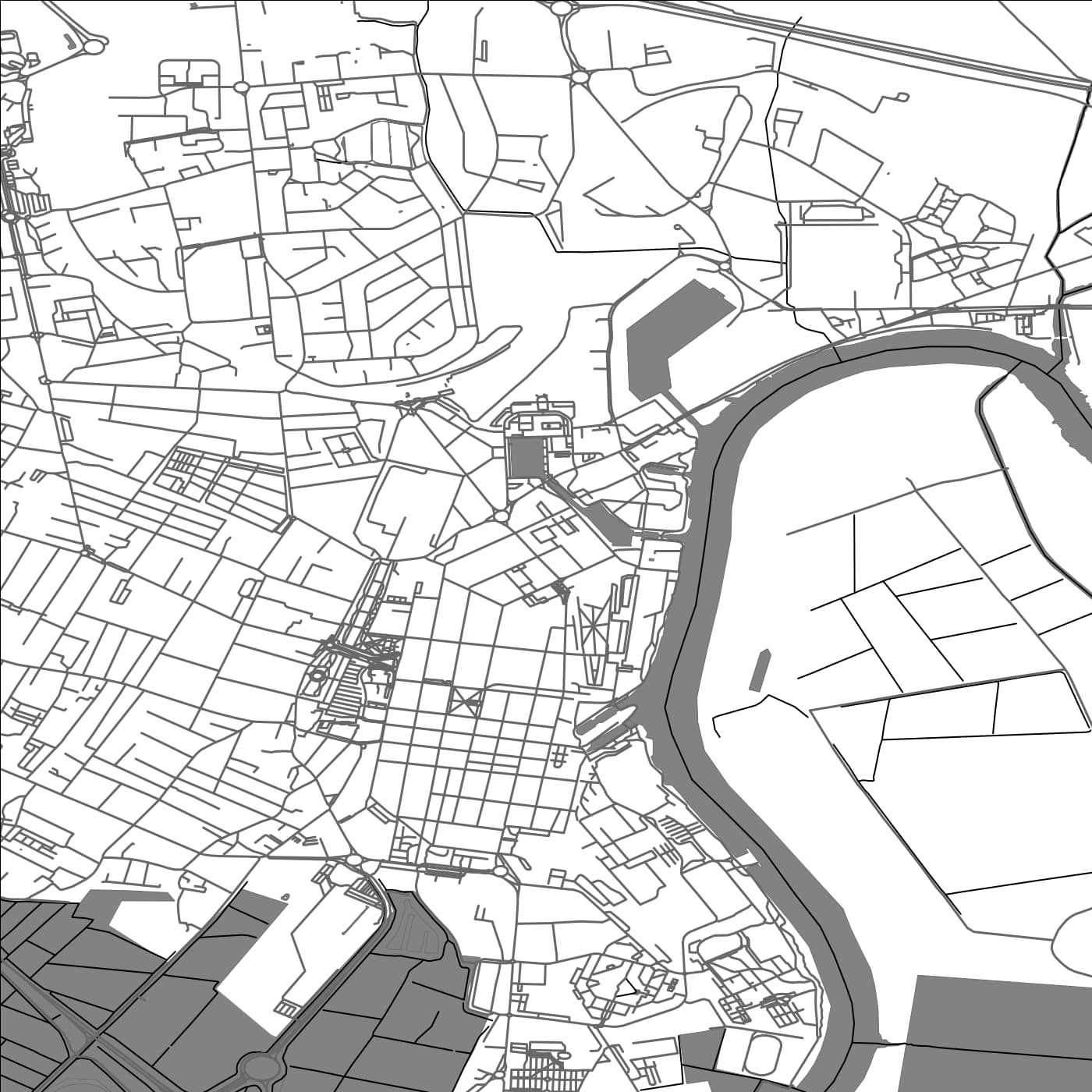 ROAD MAP OF ROCHEFORT, FRANCE BY MAPBAKES