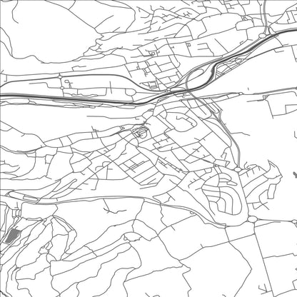 ROAD MAP OF ROMBAS, FRANCE BY MAPBAKES