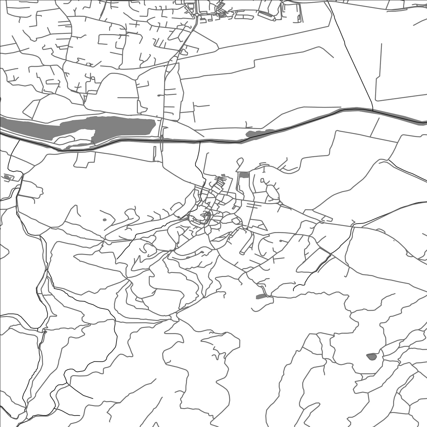 ROAD MAP OF ROQUEBRUNE-SUR-ARGENS, FRANCE BY MAPBAKES