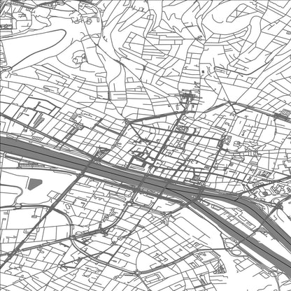 ROAD MAP OF ROUEN, FRANCE BY MAPBAKES