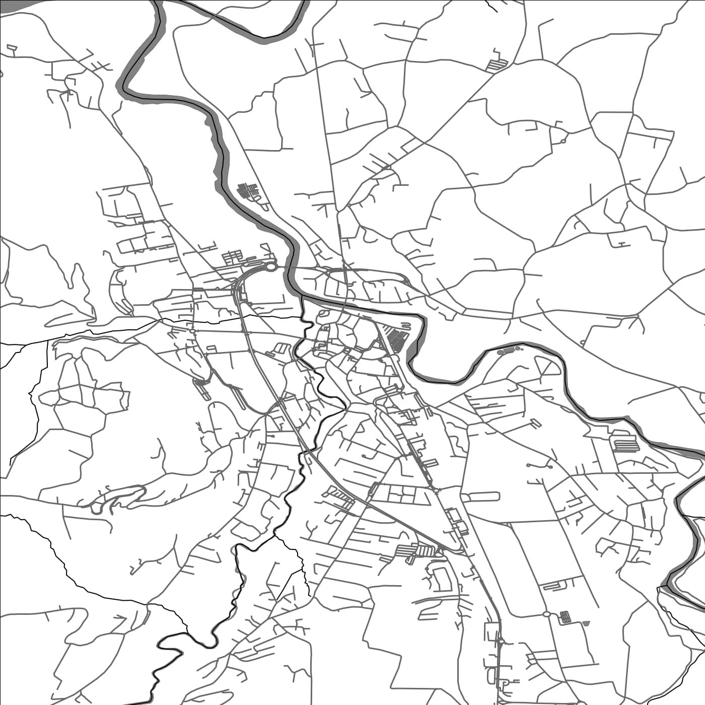 ROAD MAP OF RUMILLY, FRANCE BY MAPBAKES