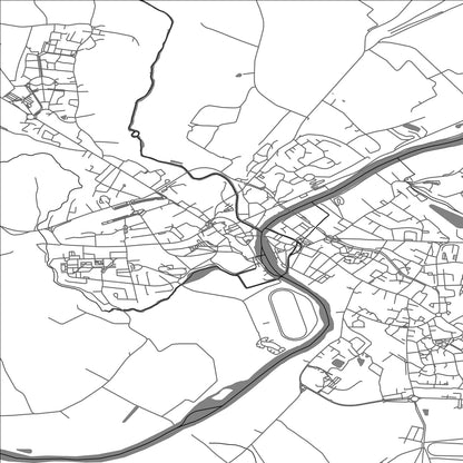 ROAD MAP OF SABLE-SUR-SARTHE, FRANCE BY MAPBAKES