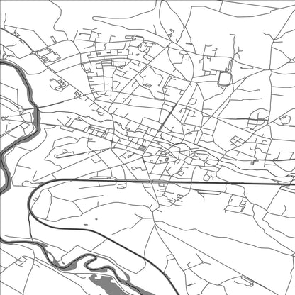 ROAD MAP OF SAINT-AMAND-MONTROND, FRANCE BY MAPBAKES