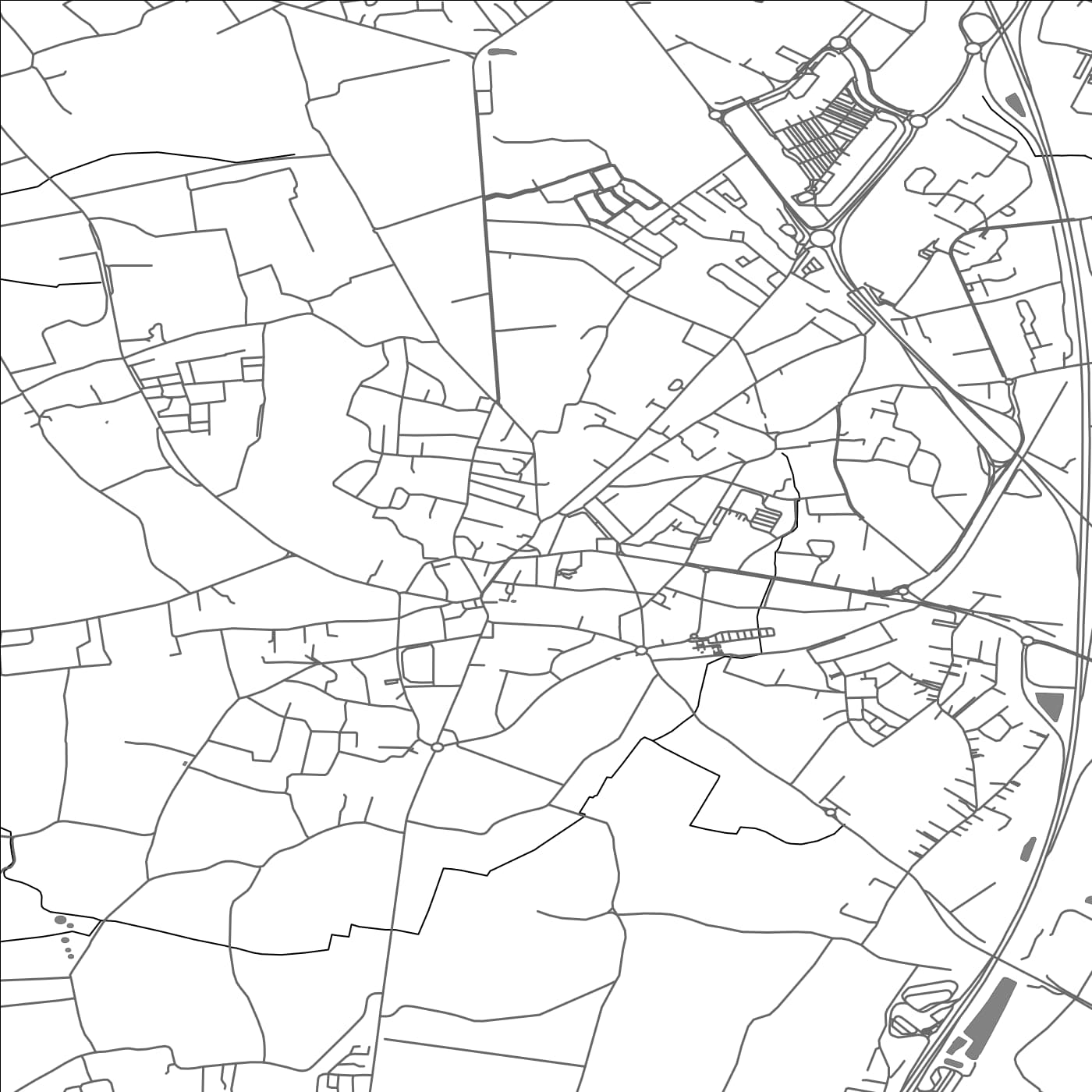 ROAD MAP OF SAINT-ANDRE-DE-CUBZAC, FRANCE BY MAPBAKES