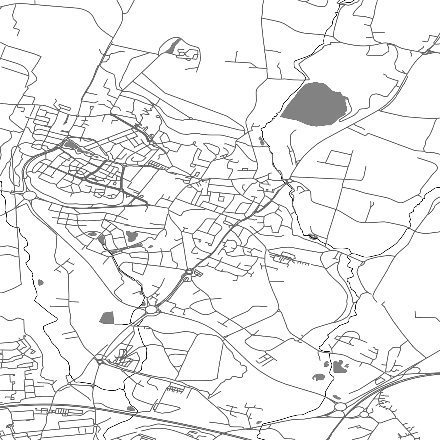 ROAD MAP OF SAINT-AVE, FRANCE BY MAPBAKES