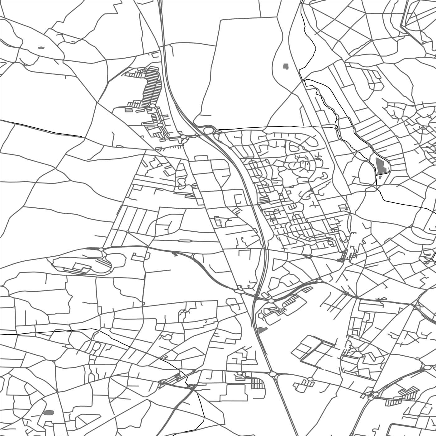 ROAD MAP OF SAINT-BRICE-SOUS-FORET, FRANCE BY MAPBAKES