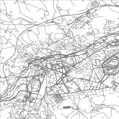 ROAD MAP OF SAINT-CHAMOND, FRANCE BY MAPBAKES