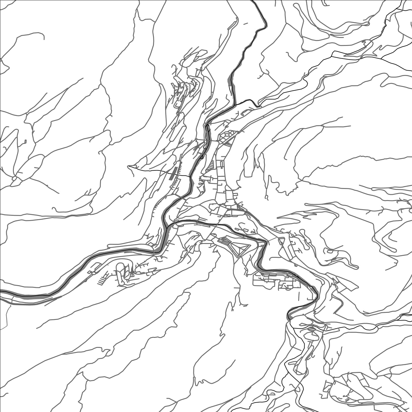 ROAD MAP OF SAINT-CLAUDE, FRANCE BY MAPBAKES