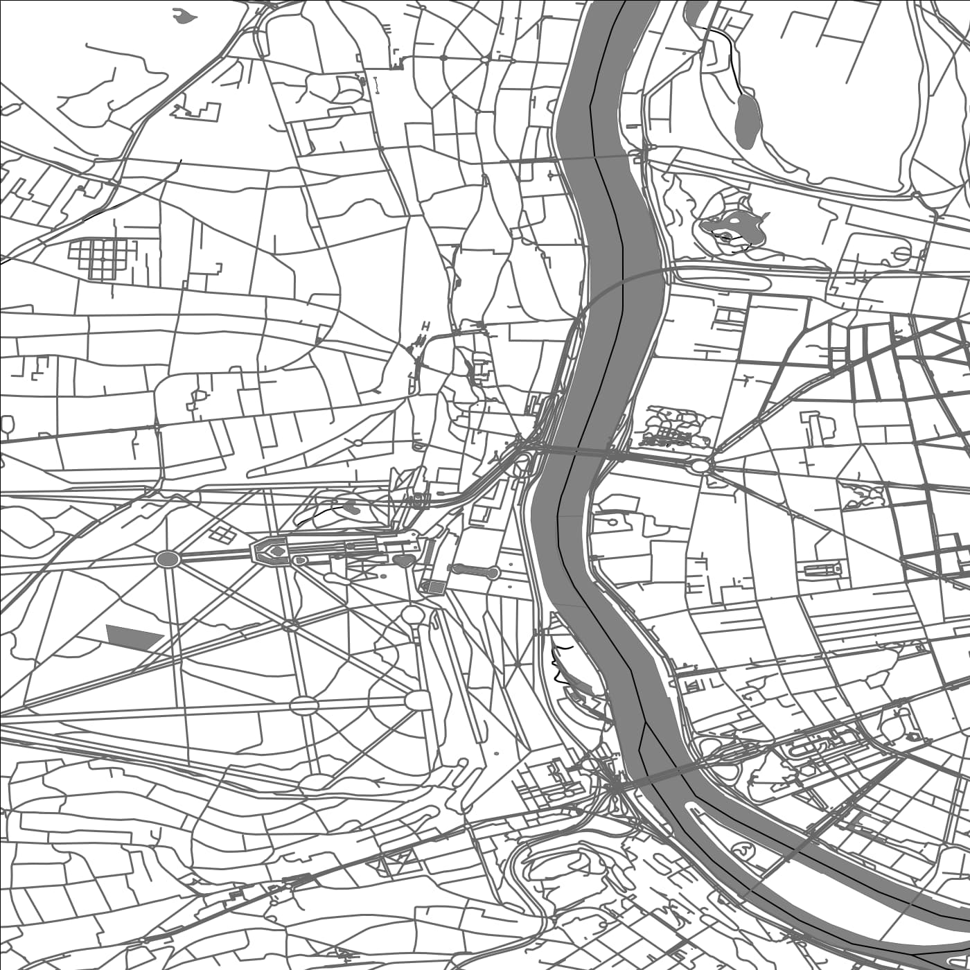 ROAD MAP OF SAINT-CLOUD, FRANCE BY MAPBAKES