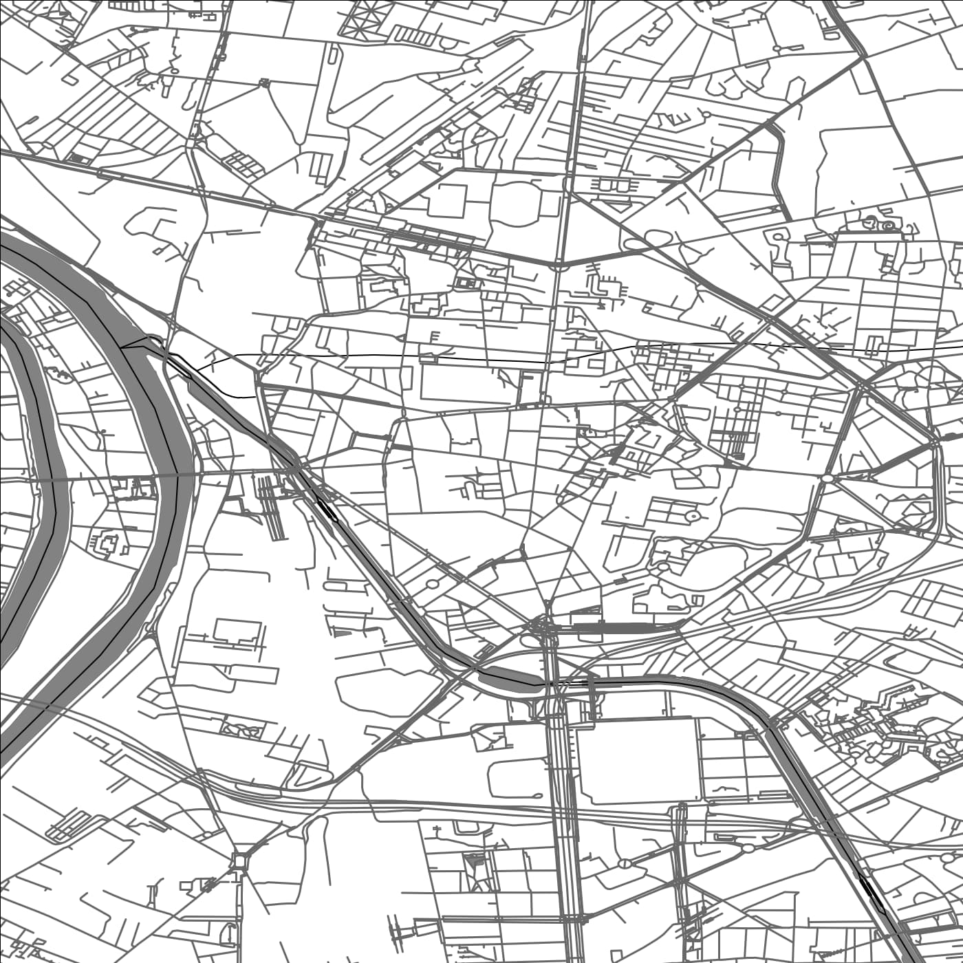 ROAD MAP OF SAINT-DENIS, FRANCE BY MAPBAKES