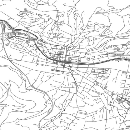 ROAD MAP OF SAINT-DIE-DES-VOSGES, FRANCE BY MAPBAKES