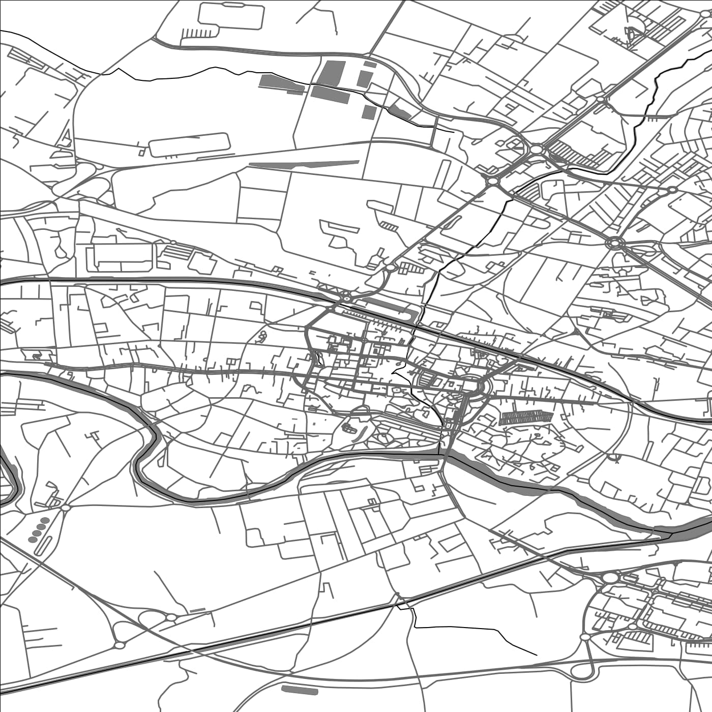 ROAD MAP OF SAINT-DIZIER, FRANCE BY MAPBAKES