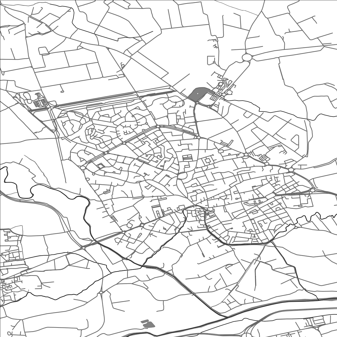 ROAD MAP OF SAINT-ESTEVE, FRANCE BY MAPBAKES