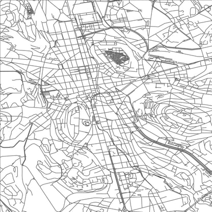 ROAD MAP OF SAINT-ETIENNE, FRANCE BY MAPBAKES