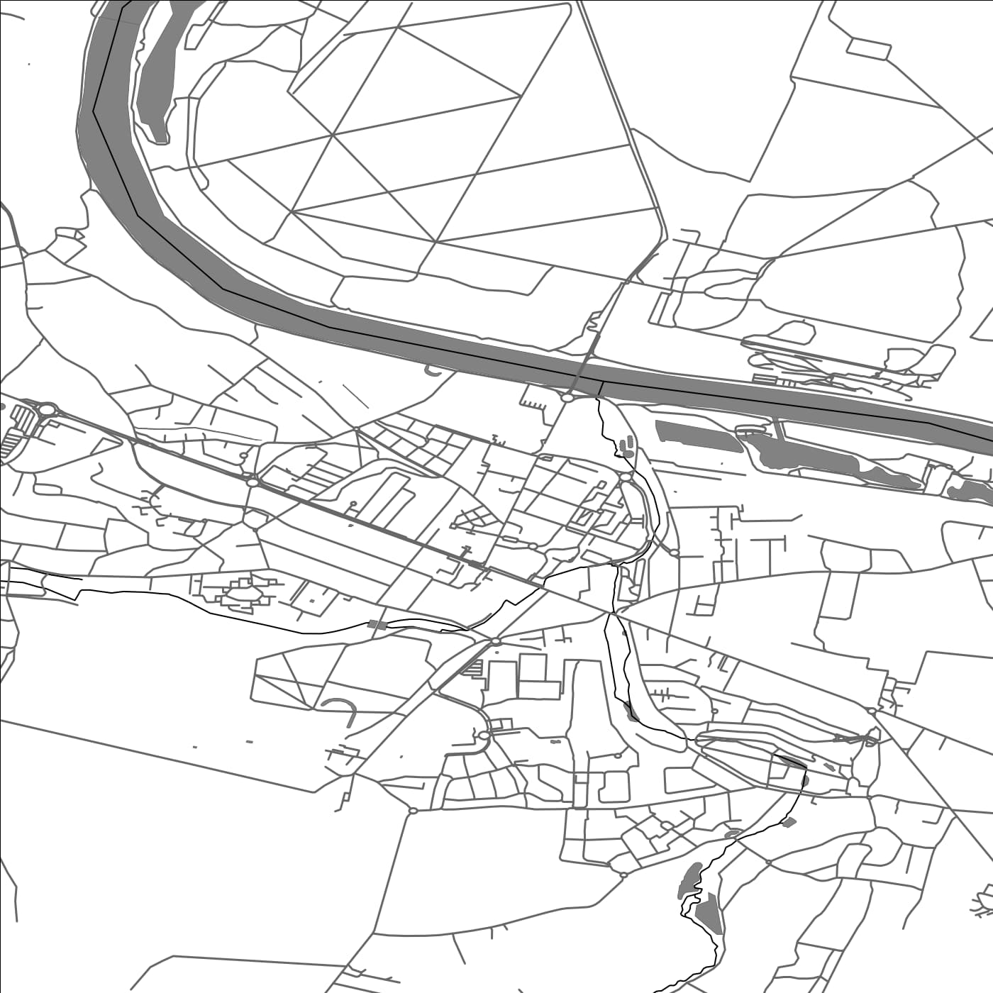 ROAD MAP OF SAINT-FARGEAU, FRANCE BY MAPBAKES