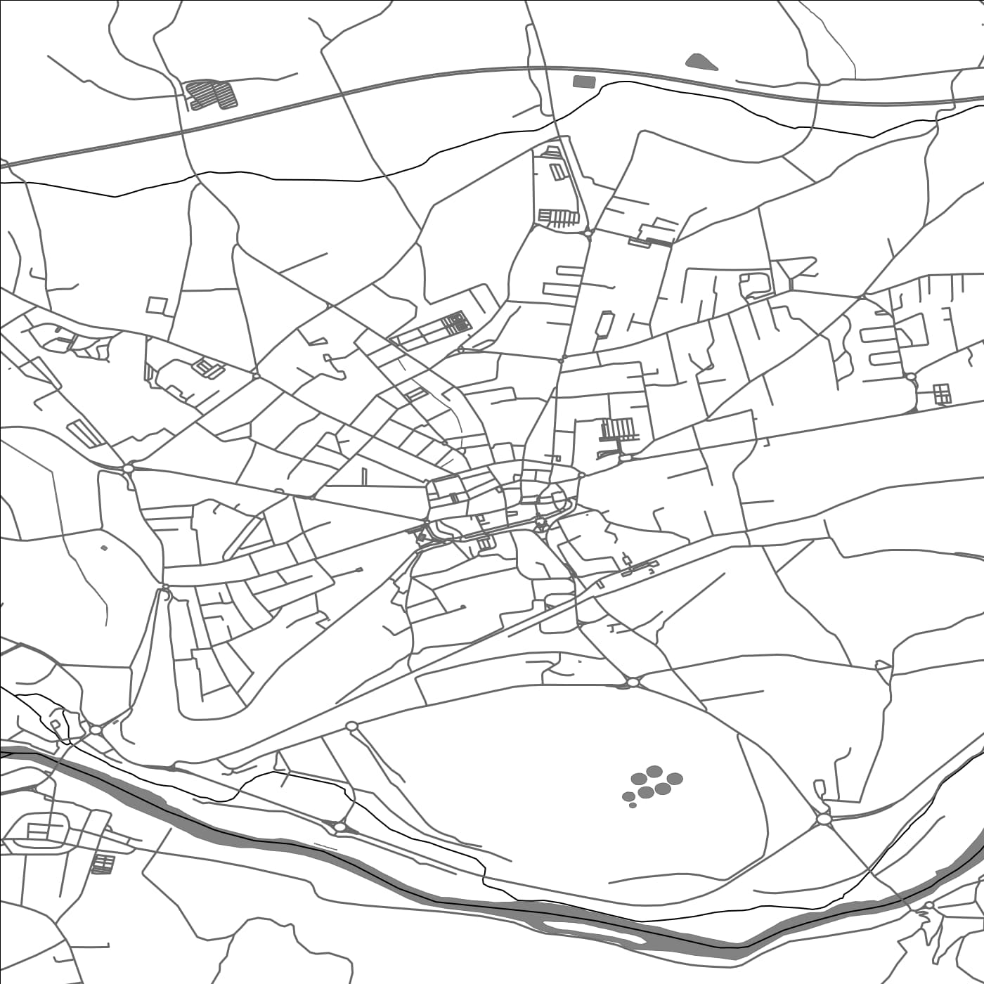 ROAD MAP OF SAINT-GAUDENS, FRANCE BY MAPBAKES