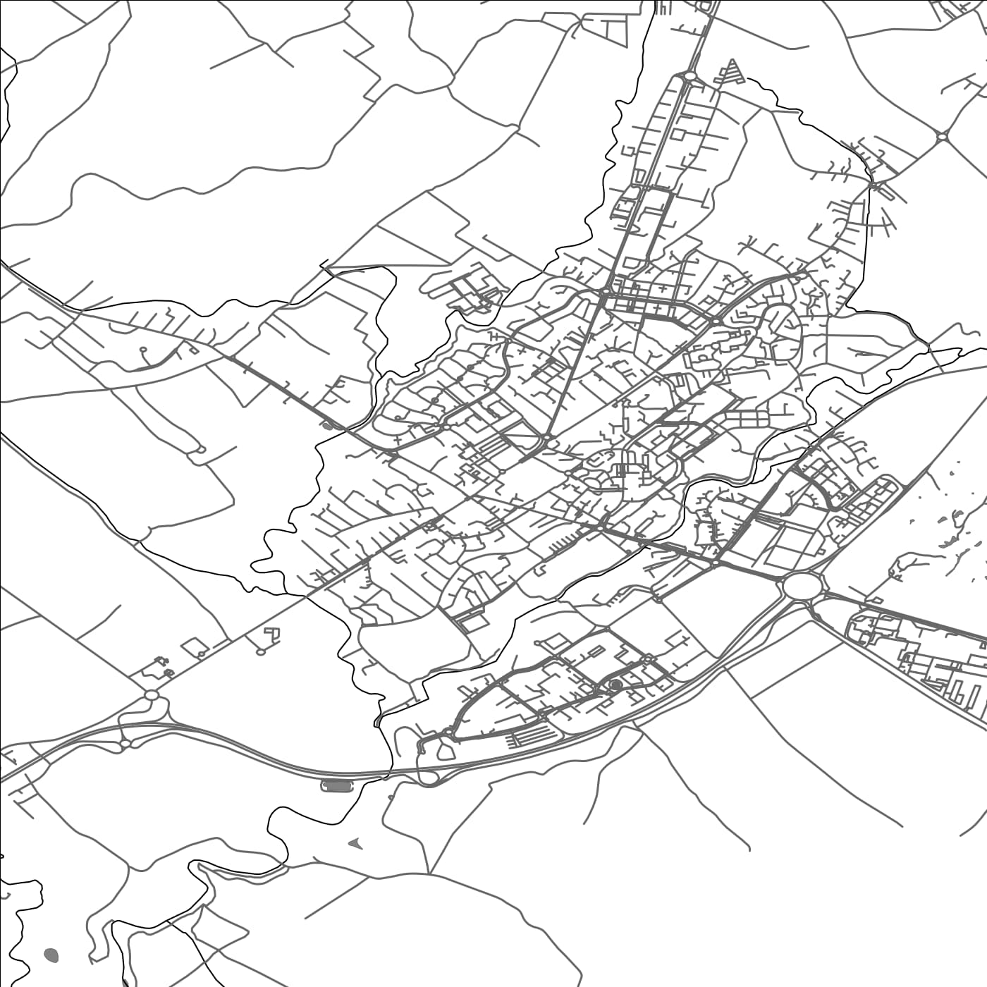 ROAD MAP OF SAINT-GENIS-POUILLY, FRANCE BY MAPBAKES