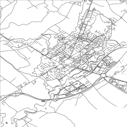 ROAD MAP OF SAINT-GENIS-POUILLY, FRANCE BY MAPBAKES